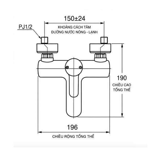 Sen tắm nóng lạnh AMY AM6000