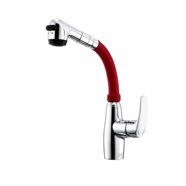 Vòi bếp nóng lạnh cần mềm rút dây AMY AM6006-R