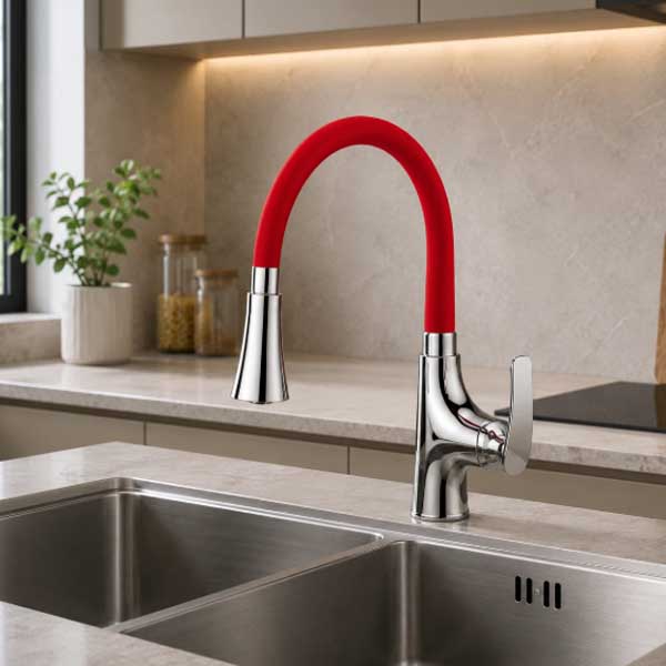 Vòi bếp nóng lạnh cần mềm AMY AM8007R 2 Vòi bếp nóng lạnh cần mềm AMY AM8007R