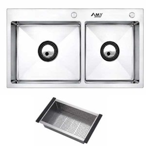 Chậu rửa bát thủ công cao cấp AMY AM8686N