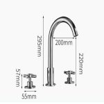 Vòi chậu Lavabo Haruki HR135H ( vòi 3 chân)