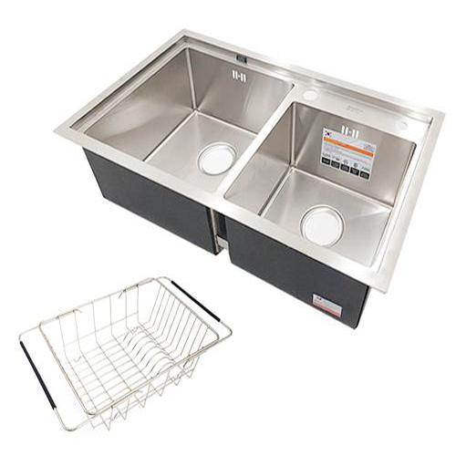 Chậu rửa bát hai hố Daeshin SQS-8245