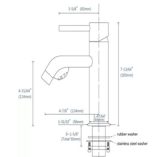 Vòi chậu Lavabo Haruki HR116 màu đen