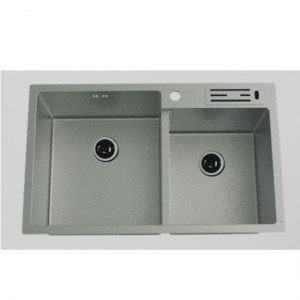 Chậu rửa bát 2 hố lệch Hàn Quốc ECOFA ESD770D