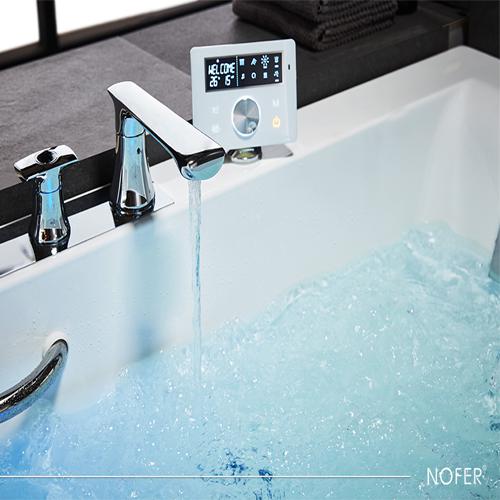 Vòi cấp nước và màn hình điều khiển Bồn tắm massage Nofer NG-1006