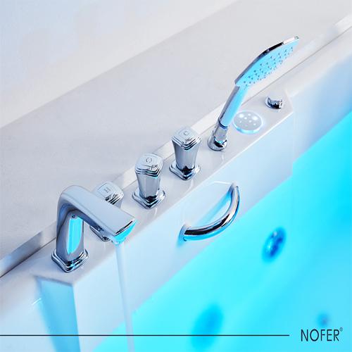 Bộ sen tắm và tay vịn Bồn tắm massage Nofer NG-818