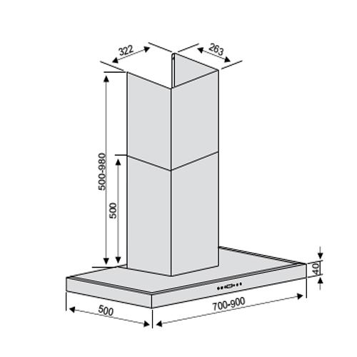 Thông số kỹ thuật Máy hút mùi LORCA TA 6007P-90
