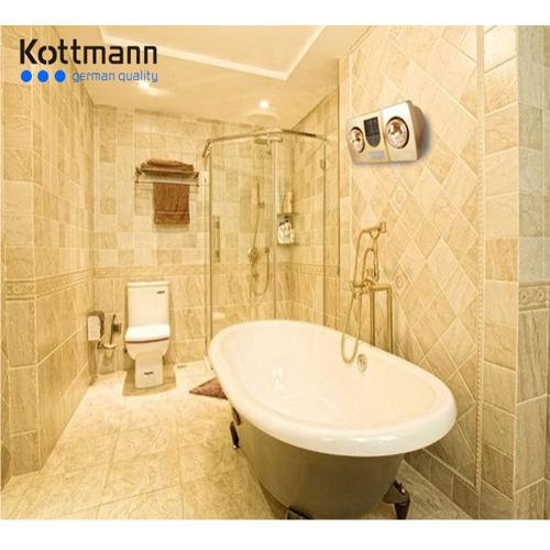 Đèn sưởi nhà tắm Kottmann 2 bóng thổi gió nóng K2BHWG -3