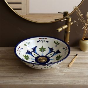 Chậu rửa mặt gốm sứ nghệ thuật Kanly SU401