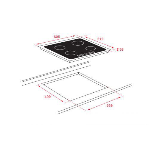 Bếp 3 từ Teka IT 6350 IKNOB-3