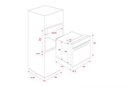 Lò nướng âm tủ Teka HBB 720-2