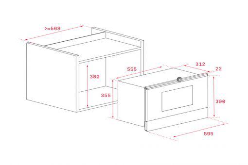 Lò vi sóng âm tủ Teka MS 622 BI-2