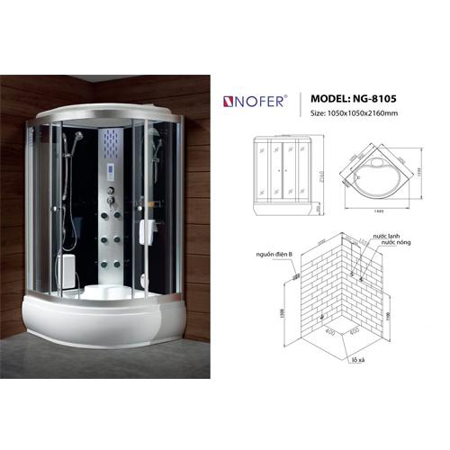 Bản vẽ phòng xông hơi Nofer NG-8105