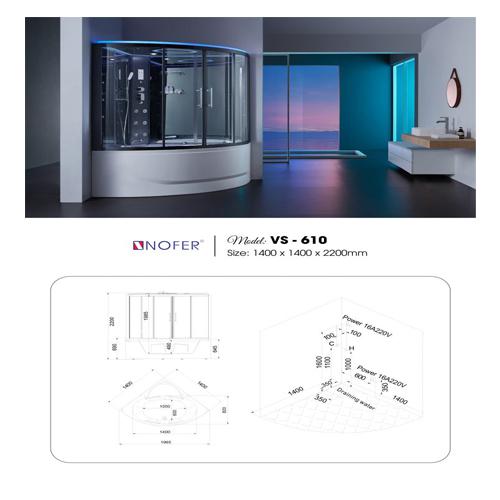 Bản vẽ phòng xông hơi Nofer VS-610
