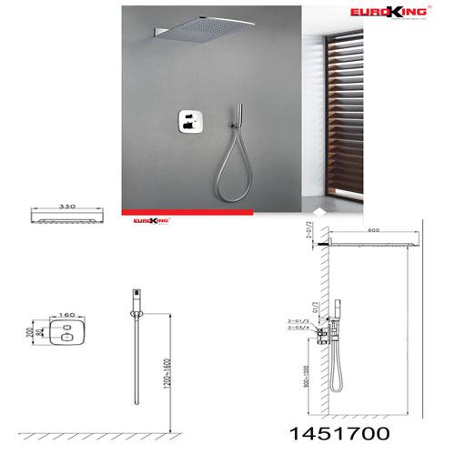 Bản vẽ sen tắm âm tường Euroking EU-1451700