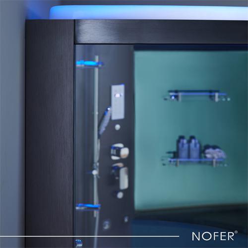 Khung đen và các chi tiết bên trong phòng xông hơi VS-610