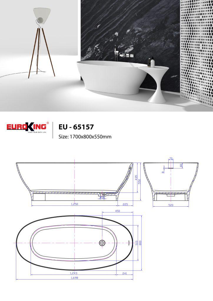 Bồn tắm EUROKING EU-65157-7