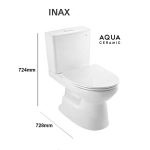 Bồn Cầu INAX AC-514VAN  2 Khối Aqua Ceramic