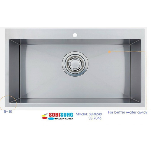 Chậu rửa bát đúc 1 hố Hàn Quốc Sobisung SB-8248