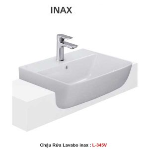 Chậu rửa mặt bán âm Inax L-345V