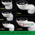 Thiết Bị Chỉnh Lệch Tâm Bồn Cầu,Bàn Cầu,bệt từ 2,5 - 5 - 7.5 - 10 - 12,5 cm HRPK- 10 ( vừa ống 110 )