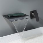 Vòi chậu Lavabo âm tường Haruki HR156 màu xám titan