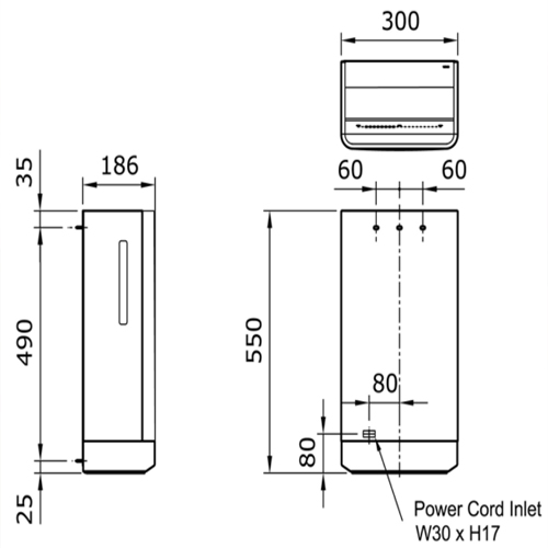 Máy sấy tay MST-A2688 Miken