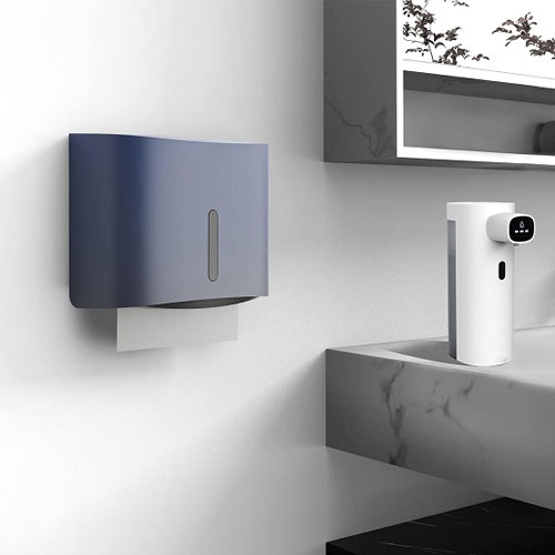 Hộp giấy lau tay treo tường màu xám xanh Blue gray MKG-E6015DB Miken