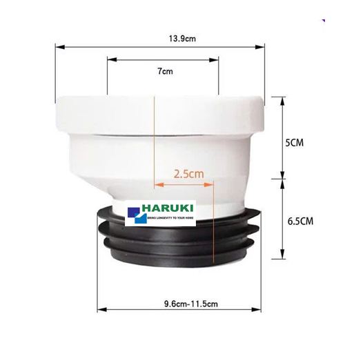Chỉnh tâm bồn cầu 2.5cm vừa ống 90,110 
