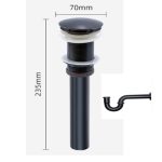 Xi phông thoát nước Lavabo Haruki HRXP 101 màu đen