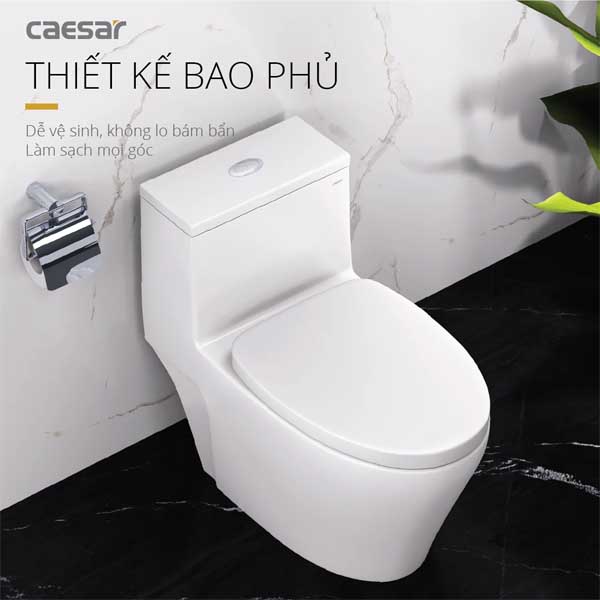 Bồn Cầu Một Khối Nắp Êm Caesar C1356