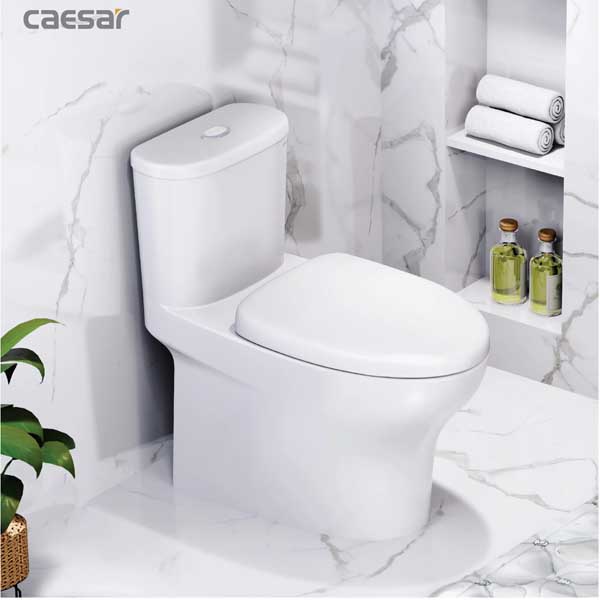 Bồn Cầu Nột Khối Nắp Êm Caesar C1394