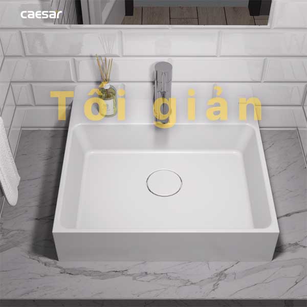 Chậu Tửa Lavabo Đặt Bàn Caesar LF5253