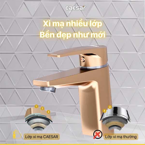 Vòi Lavabo Nóng Lạnh Caesar B390CGU
