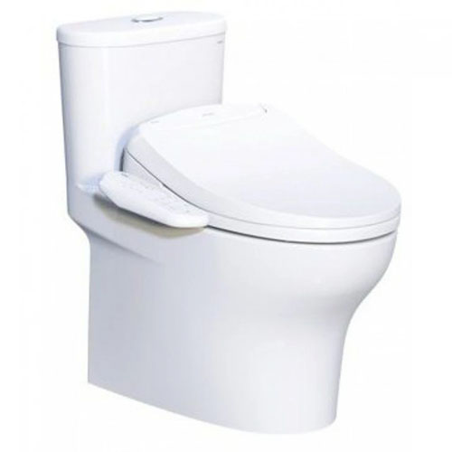 Bàn cầu kết hợp nắp điện tử Caesar C1394F+TAF400H