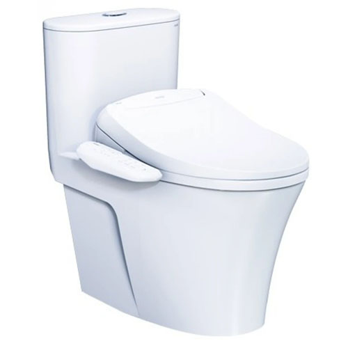 Bàn cầu kết hợp nắp điện tử Caesar C1395F+TAF400H