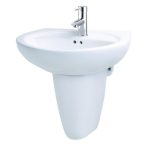 Chậu rửa Lavabo treo tường Caesar L2220 + P2443