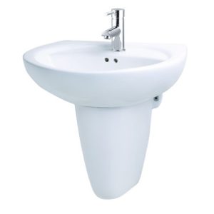 Chậu rửa Lavabo treo tường Caesar L2220 + P2443