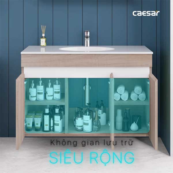Bộ Tủ Chậu Lavabo Caesar LF5028+EH15028AW7V