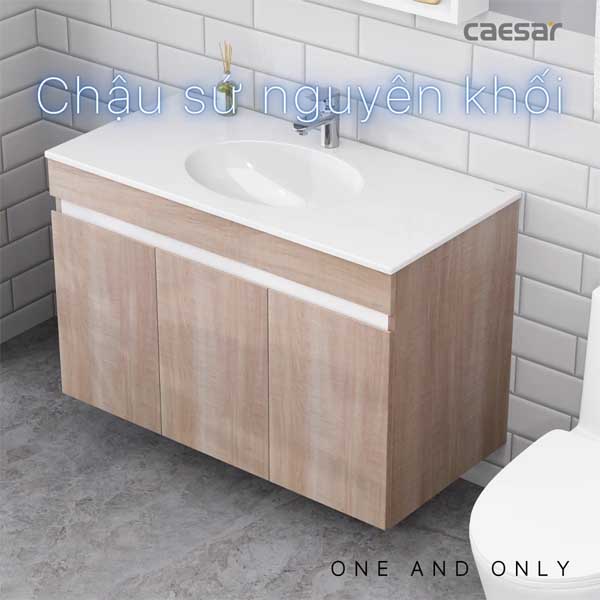 Bộ Tủ Chậu Lavabo Caesar LF5028+EH15028AW7V