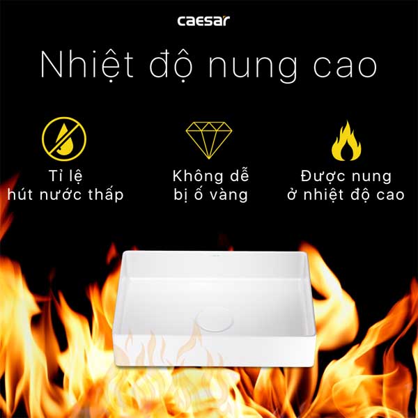 Chậu rửa Lavabo đặt bàn Caesar LF5254