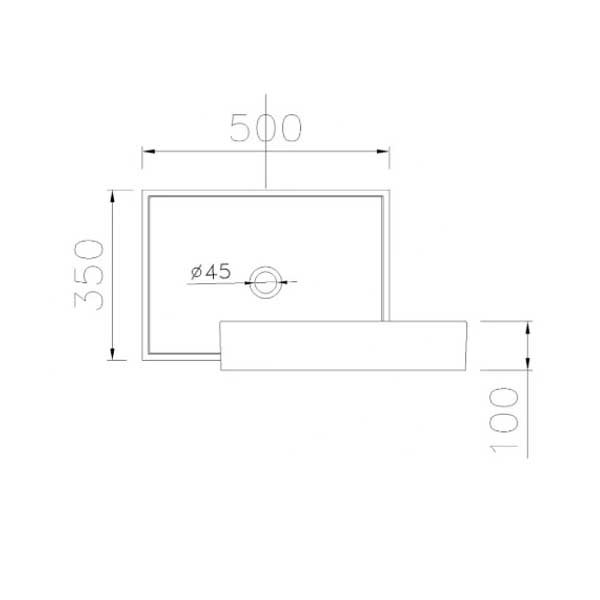 Chậu rửa Lavabo đặt bàn Caesar LF5254 13 Chậu rửa Lavabo đặt bàn Caesar LF5254