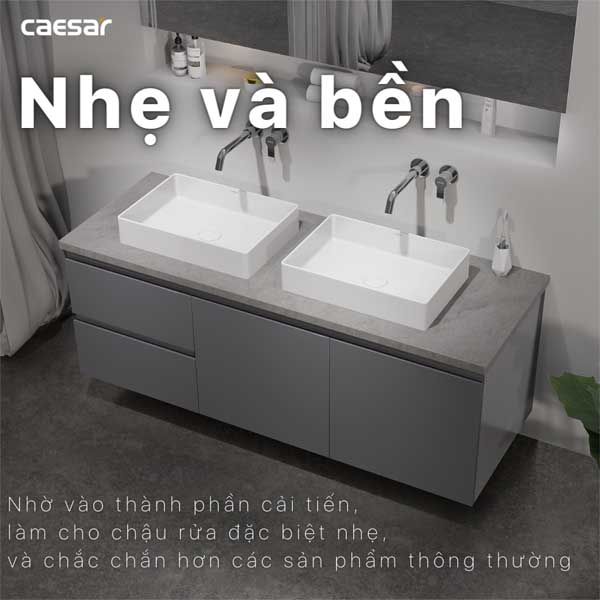 Chậu rửa Lavabo đặt bàn Caesar LF5254