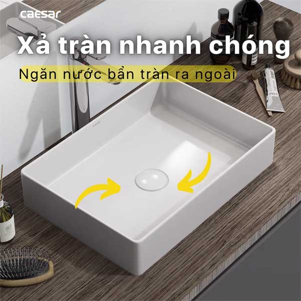 Chậu rửa Lavabo đặt bàn Caesar LF5254