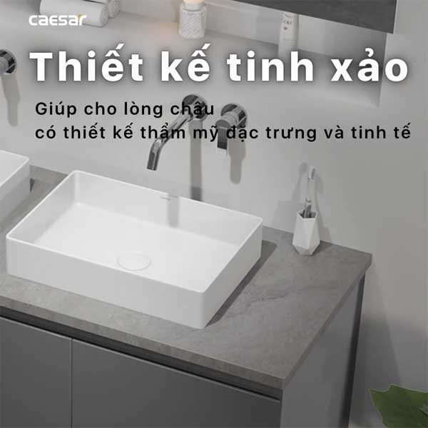 Chậu rửa Lavabo đặt bàn Caesar LF5254