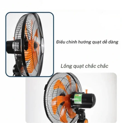 Quạt đứng CN NSF1607 (Màu Đen cam)