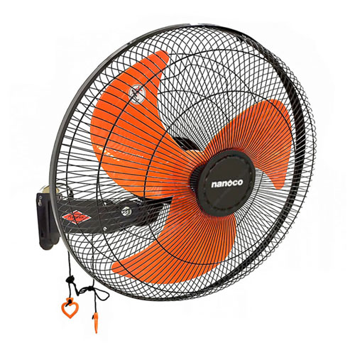 Quạt treo tường CN Nanoco NWF1822 (Đen Cam)
