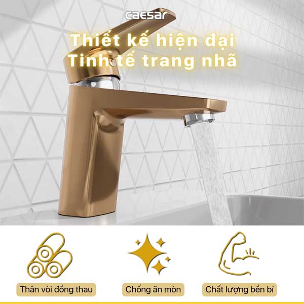 Vòi Lavabo Nóng Lạnh Caesar B390CGU