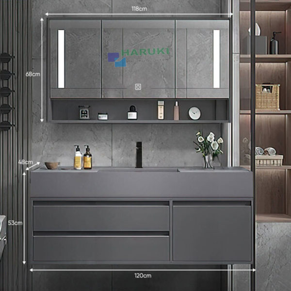 Bộ tủ chậu Haruki PLUS 05 (600-700-800-1000-1200 mm)