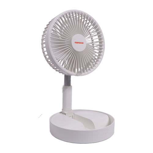 Quạt Sạc Nanoco NFF1617W (trắng)